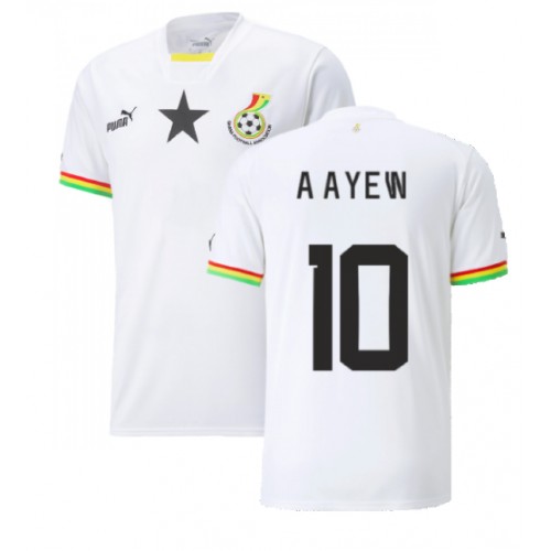 Echipament fotbal Ghana Andre Ayew #10 Tricou Acasa Mondial 2022 maneca scurta